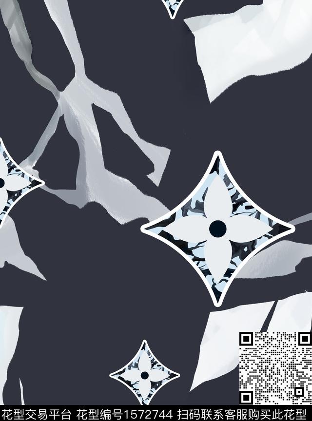 大理石菱形数码印花花型下载（图片编号: 1572744） - 瓦栏（Walan）