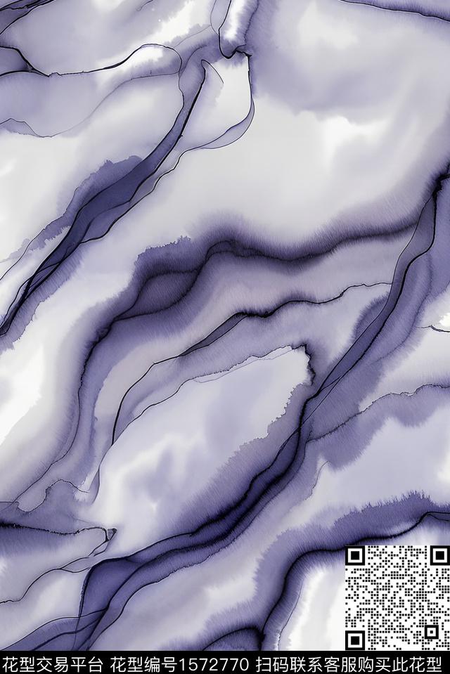 艺术抽象大理石石纹数码印花花型下载（图片编号: 1572770） - 瓦栏（Walan）