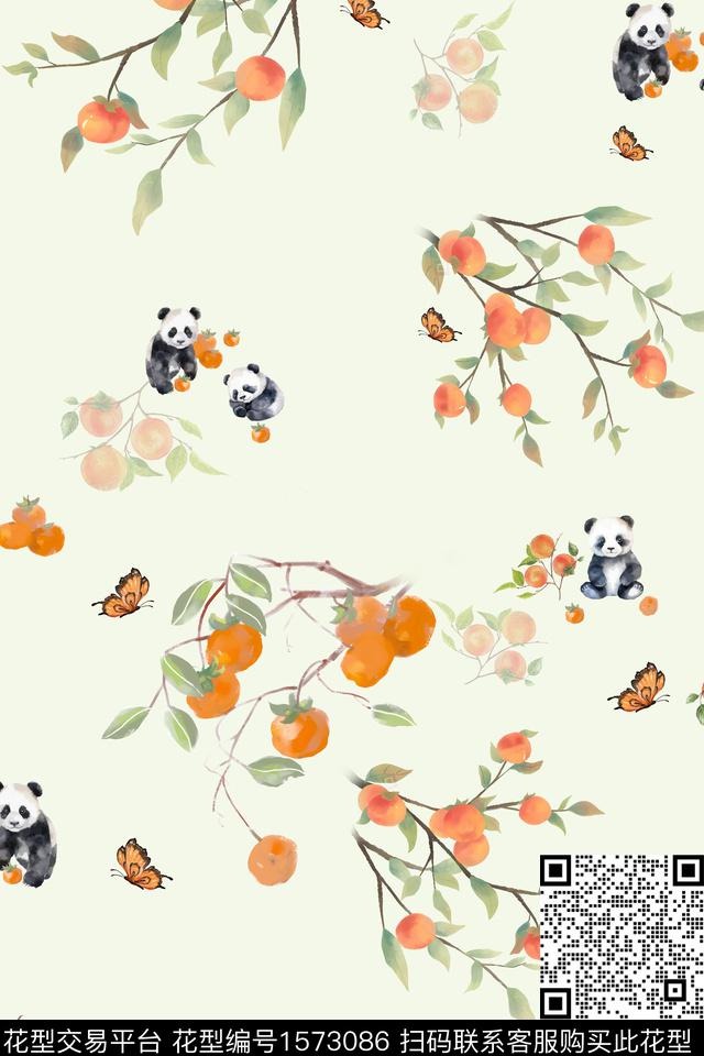 中国风水彩水果数码印花花型下载（图片编号: 1573086） - 瓦栏（Walan）