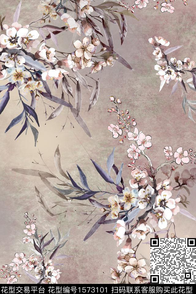 中国风底纹数码印花花型下载（图片编号: 1573101） - 瓦栏（Walan）