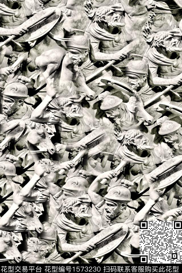 大理石扎染花型户外数码印花花型下载（图片编号: 1573230） - 瓦栏（Walan）
