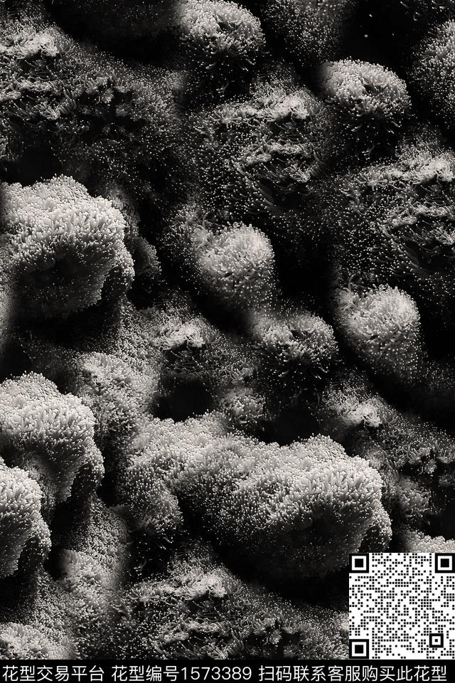 大理石扎染花型抽象数码印花花型下载（图片编号: 1573389） - 瓦栏（Walan）