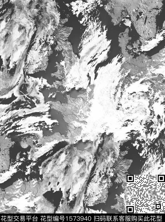 晕染肌理地貌洋流数码印花花型下载（图片编号: 1573940） - 瓦栏（Walan）