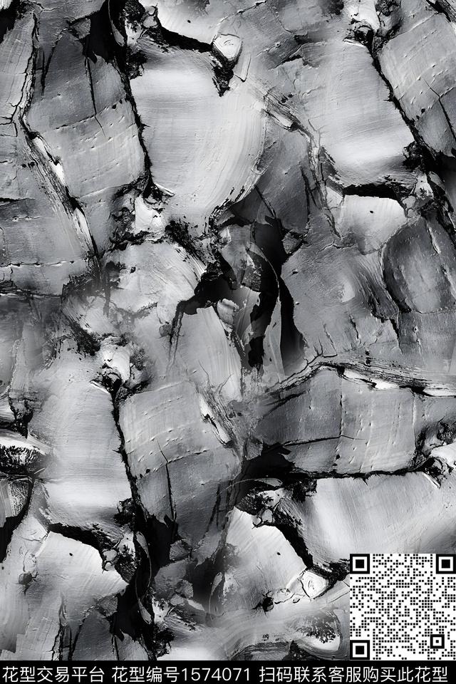 大理石肌理抽象数码印花花型下载（图片编号: 1574071） - 瓦栏（Walan）