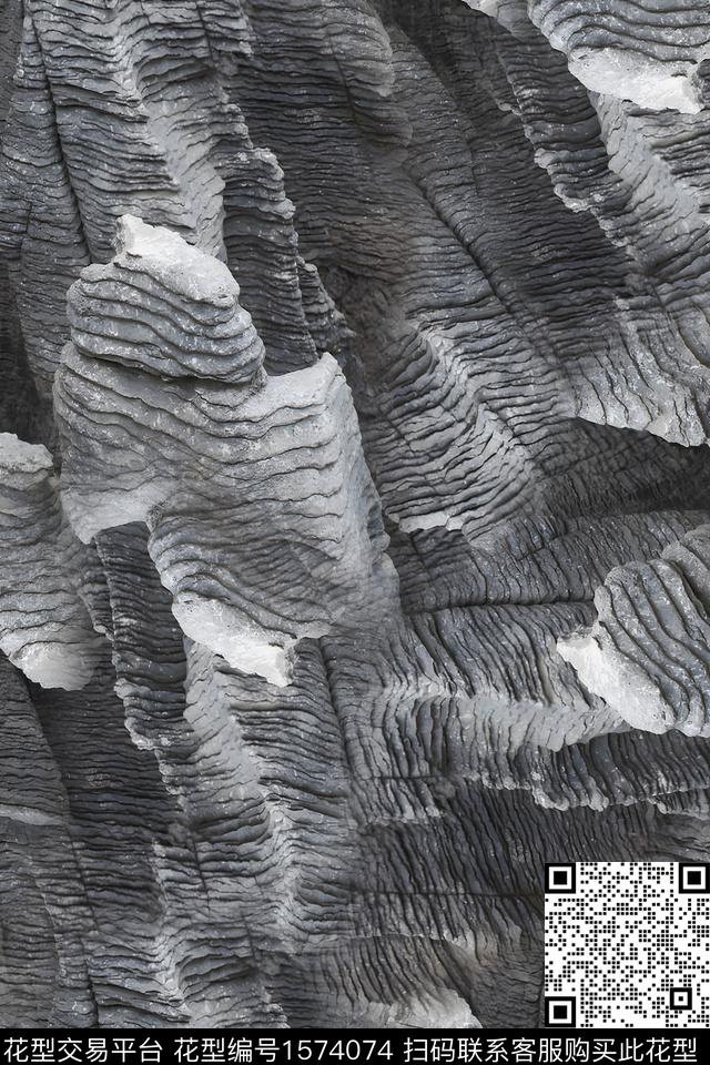 大理石肌理抽象数码印花花型下载（图片编号: 1574074） - 瓦栏（Walan）