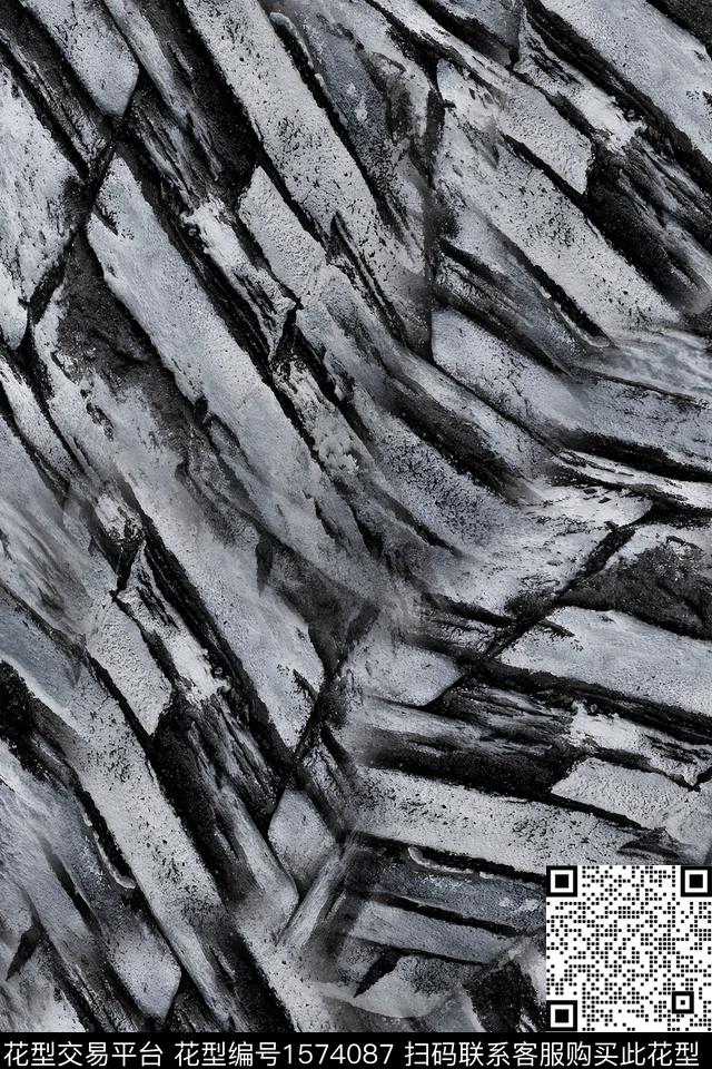 大理石肌理抽象数码印花花型下载（图片编号: 1574087） - 瓦栏（Walan）