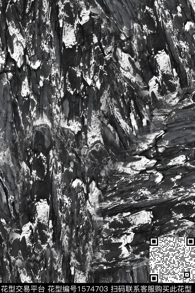 大理石肌理抽象数码印花花型下载（图片编号: 1574703） - 瓦栏（Walan）