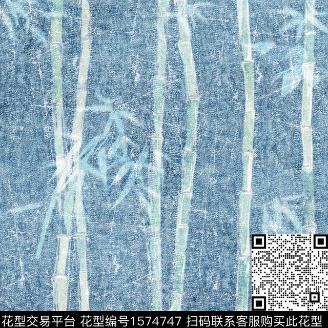 肌理牛仔布纹底纹数码印花花型下载（图片编号: 1574747） - 瓦栏（Walan）
