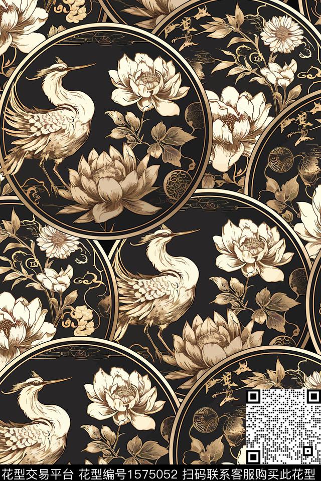 花卉女装数码印花花型下载（图片编号: 1575052） - 瓦栏（Walan）