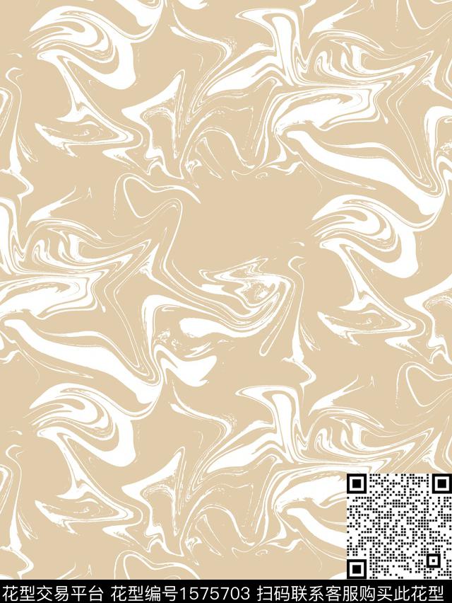 抽象涟漪数码印花花型下载（图片编号: 1575703） - 瓦栏（Walan）