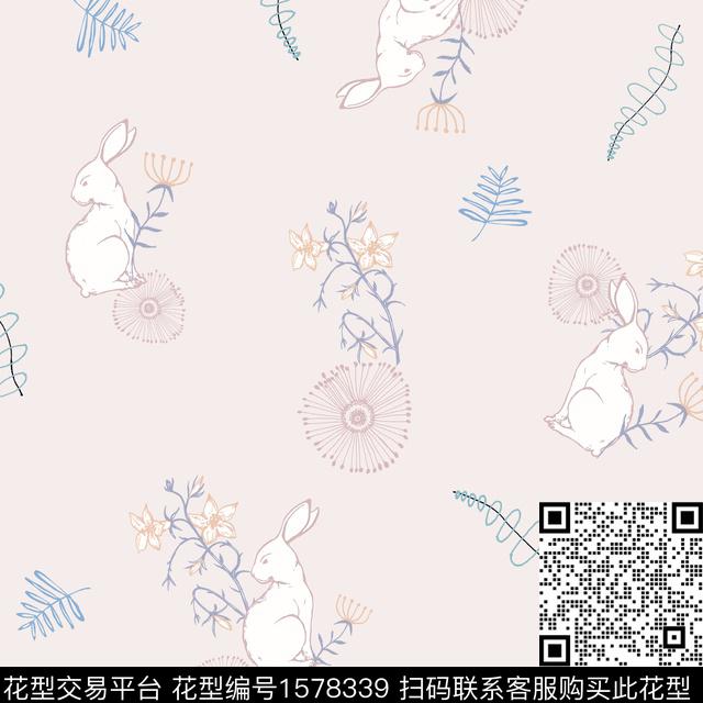 植物动物童装传统印花花型下载（图片编号: 1578339） - 瓦栏（Walan）