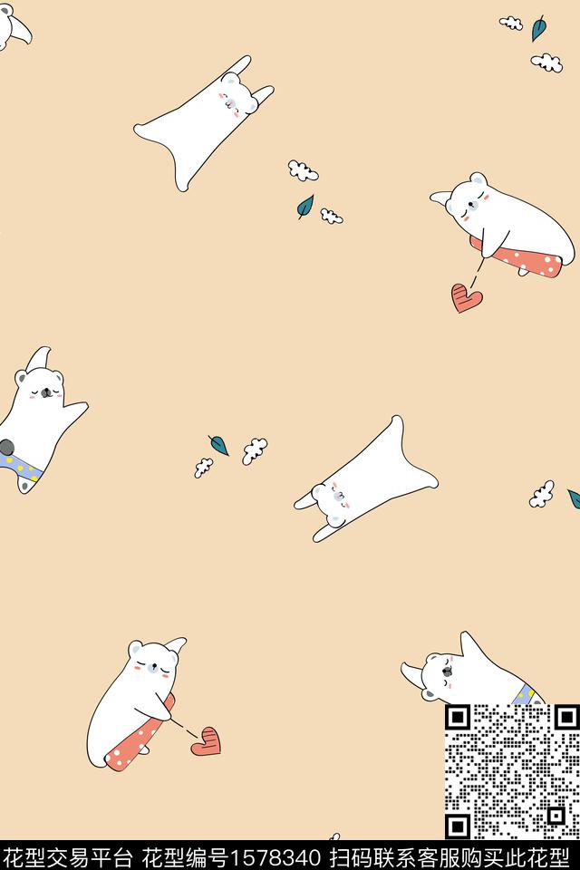 卡通动物趣味童装传统印花花型下载（图片编号: 1578340） - 瓦栏（Walan）