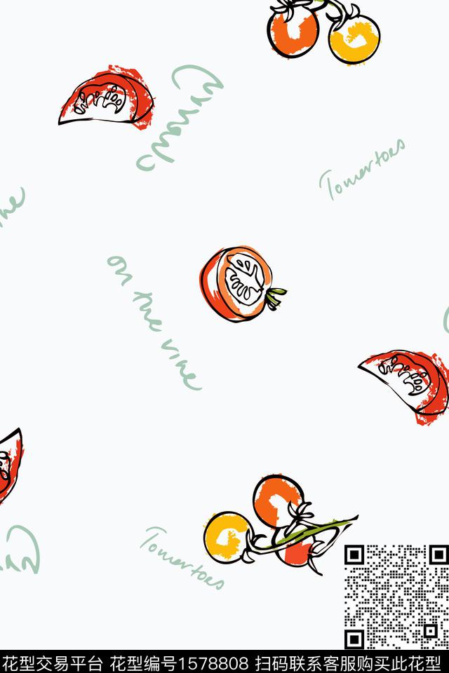 趣味童装文字数码印花花型下载（图片编号: 1578808） - 瓦栏（Walan）