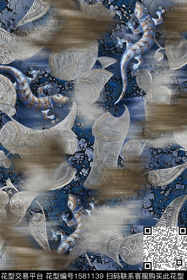 印花花型下载（图片编号: 1581139） - 瓦栏（Walan）
