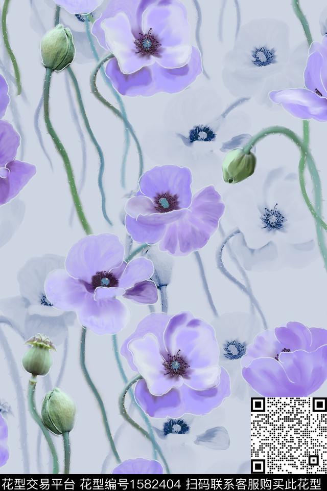 印花花型下载（图片编号: 1582404） - 瓦栏（Walan）
