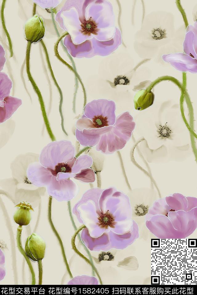 印花花型下载（图片编号: 1582405） - 瓦栏（Walan）