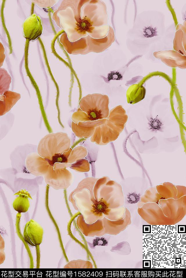 印花花型下载（图片编号: 1582409） - 瓦栏（Walan）