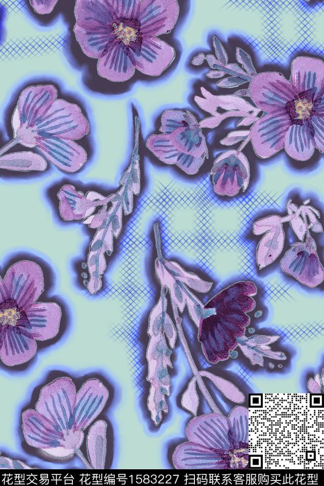 印花花型下载（图片编号: 1583227） - 瓦栏（Walan）