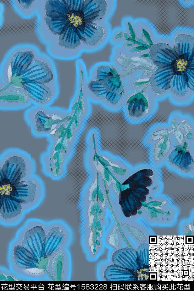 印花花型下载（图片编号: 1583228） - 瓦栏（Walan）