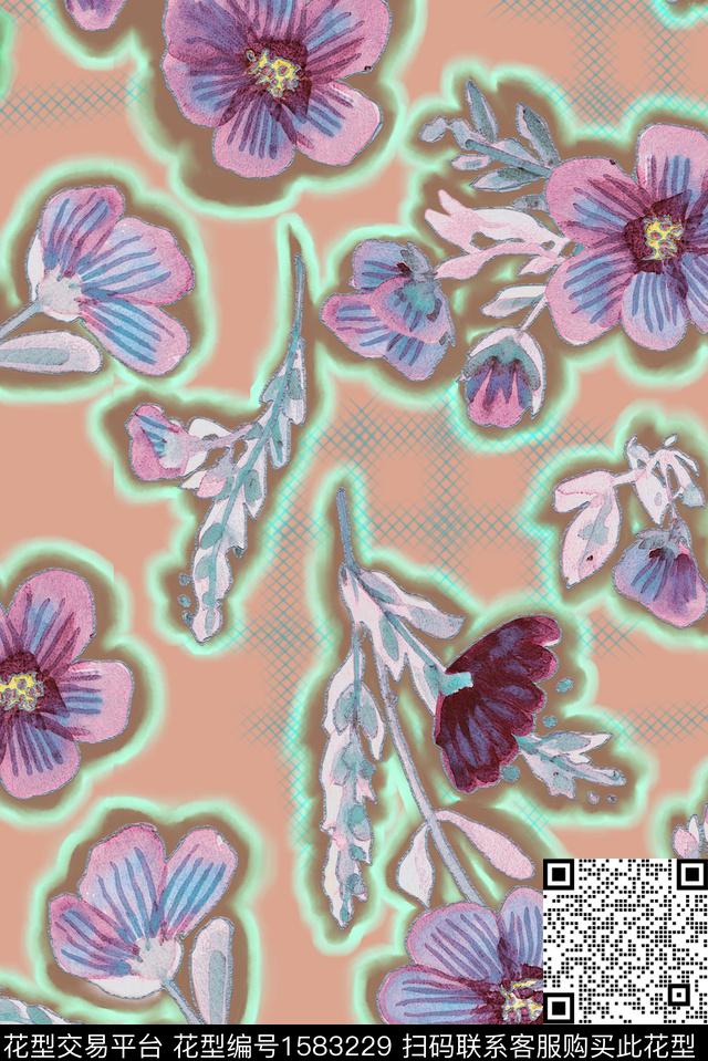 印花花型下载（图片编号: 1583229） - 瓦栏（Walan）