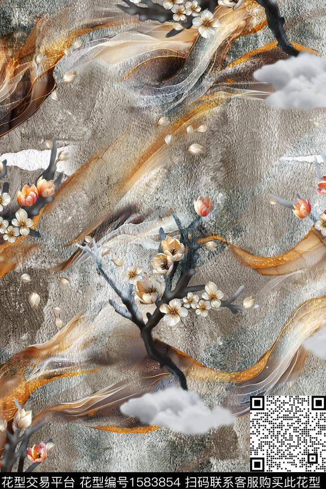 印花花型下载（图片编号: 1583854） - 瓦栏（Walan）