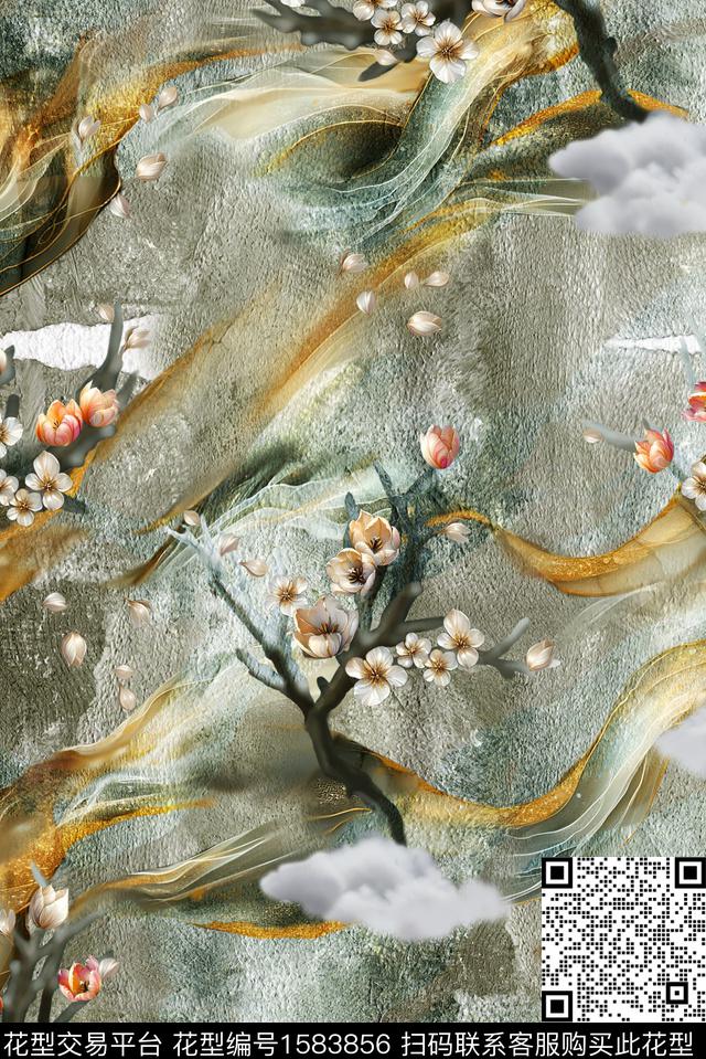 印花花型下载（图片编号: 1583856） - 瓦栏（Walan）