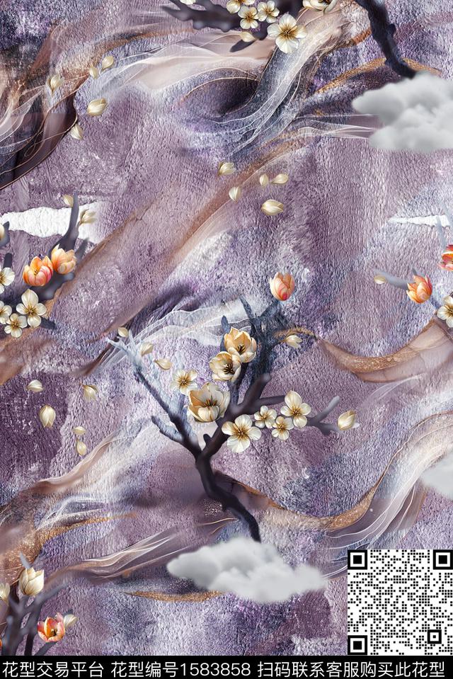 印花花型下载（图片编号: 1583858） - 瓦栏（Walan）