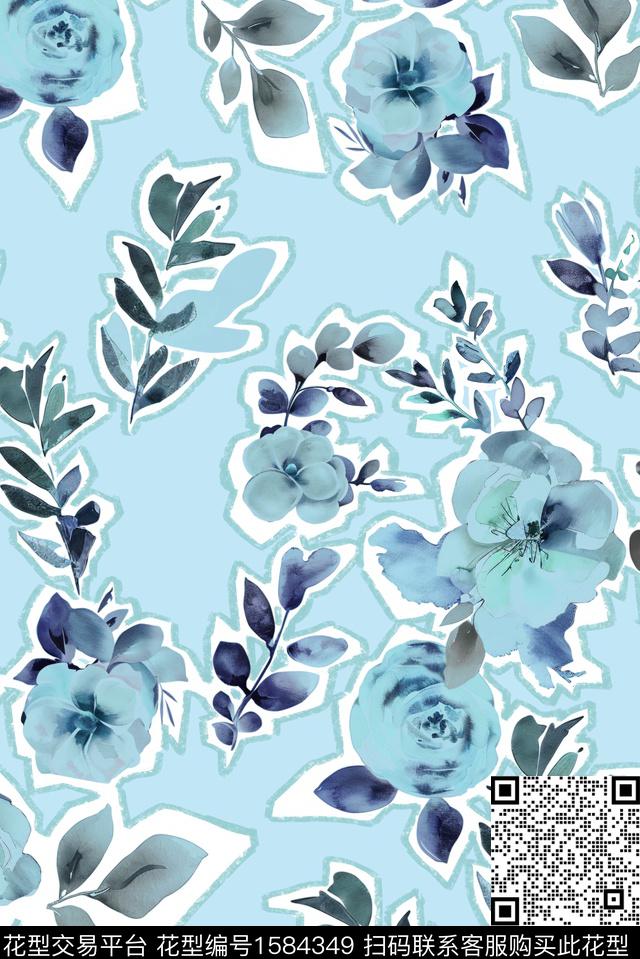 印花花型下载（图片编号: 1584349） - 瓦栏（Walan）