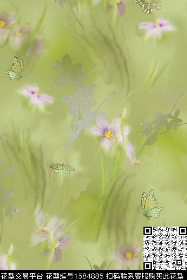 印花花型下载（图片编号: 1584885） - 瓦栏（Walan）