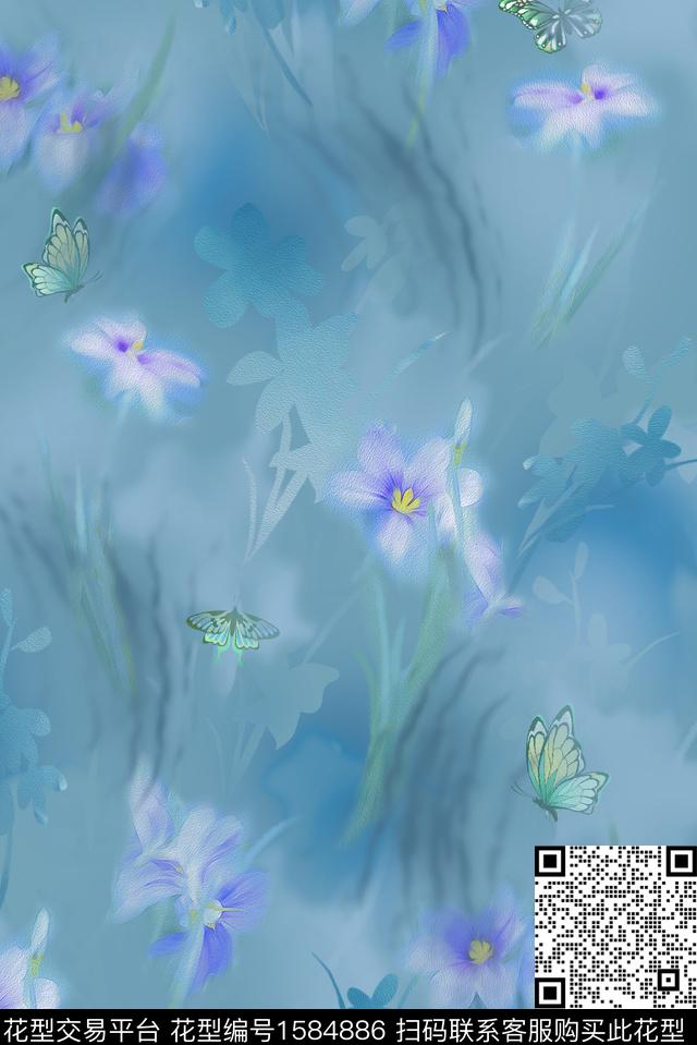 印花花型下载（图片编号: 1584886） - 瓦栏（Walan）