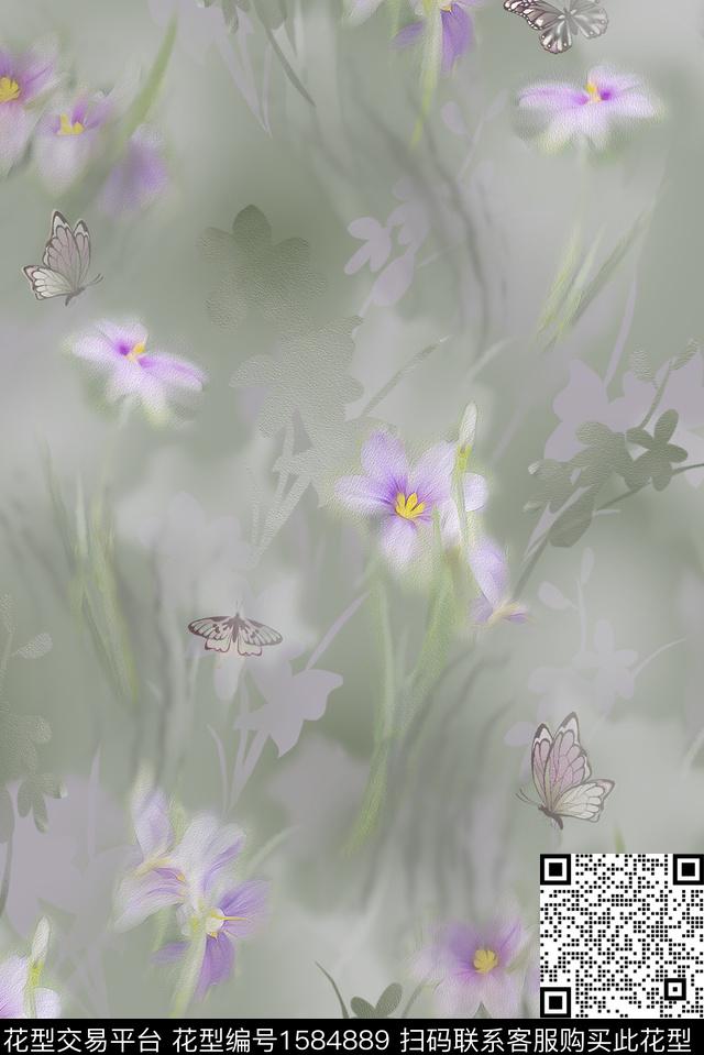 印花花型下载（图片编号: 1584889） - 瓦栏（Walan）