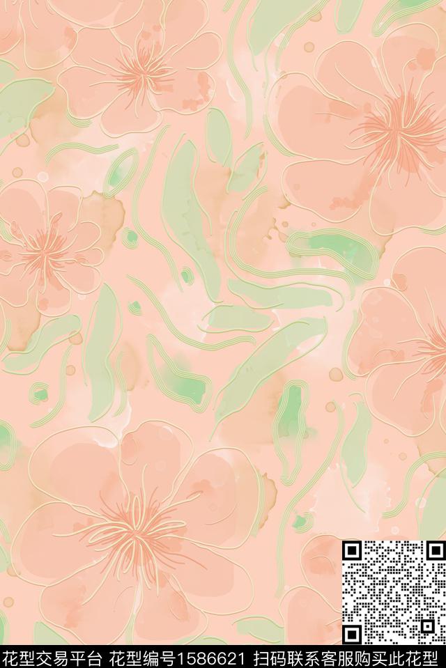 印花花型下载（图片编号: 1586621） - 瓦栏（Walan）
