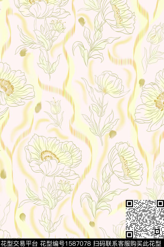印花花型下载（图片编号: 1587078） - 瓦栏（Walan）