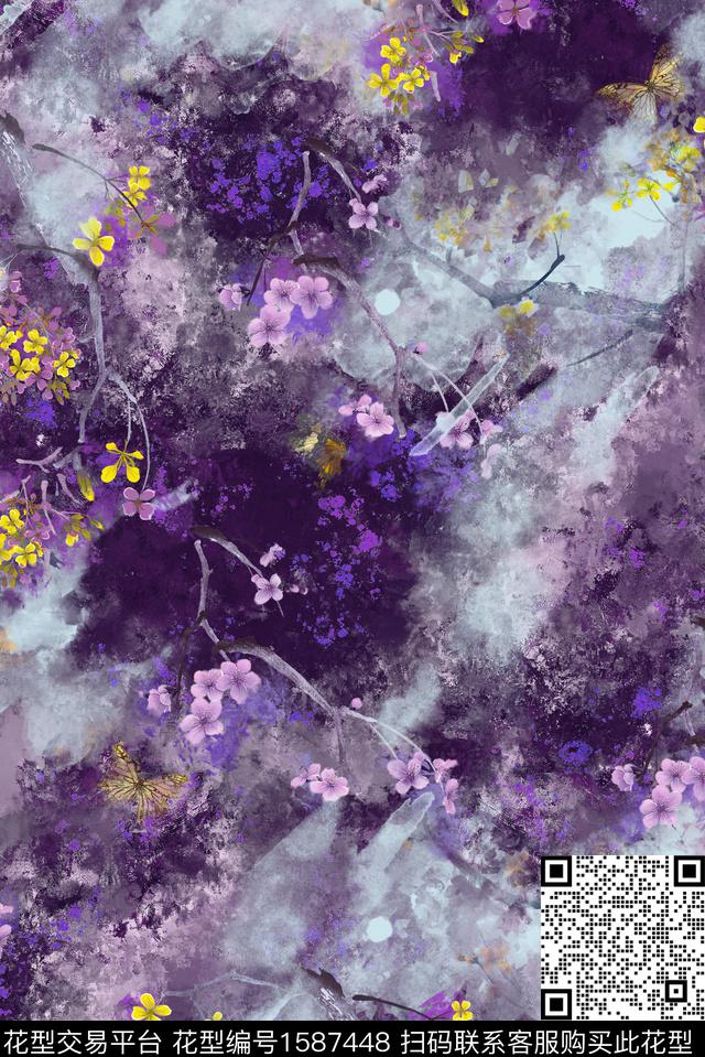 印花花型下载（图片编号: 1587448） - 瓦栏（Walan）