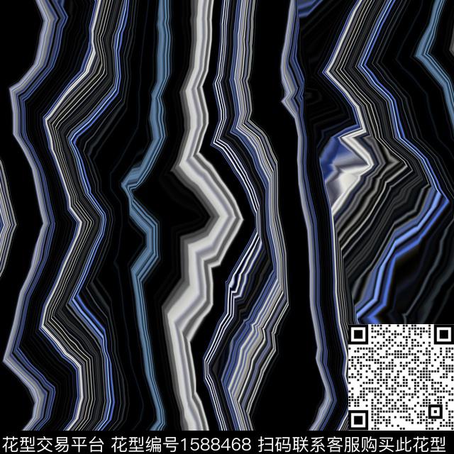 抽象条纹数码印花花型下载（图片编号: 1588468） - 瓦栏（Walan）