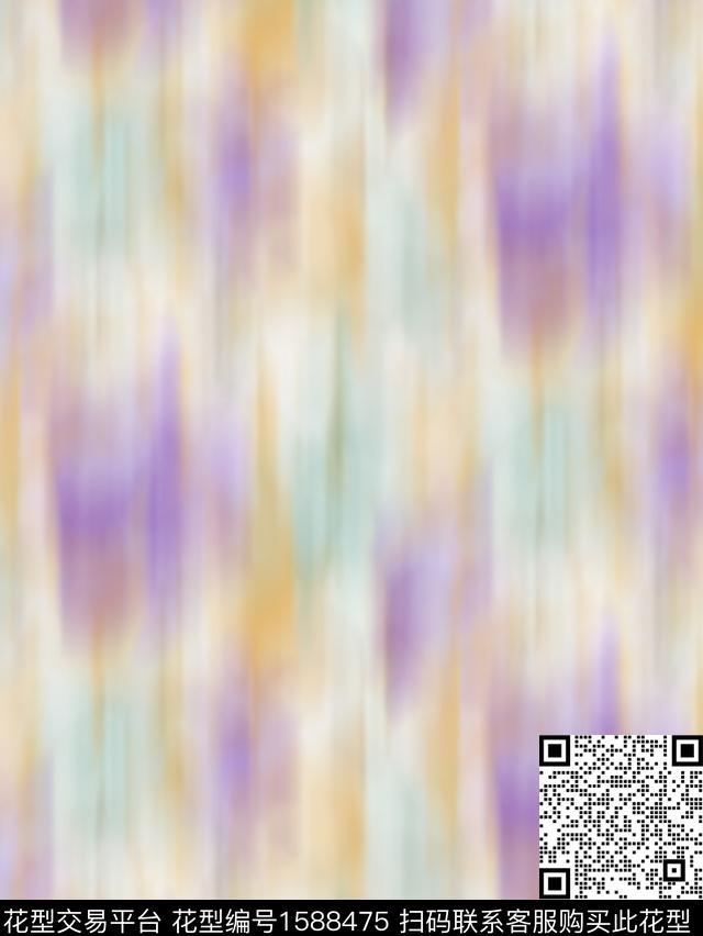抽象模糊朦胧数码印花花型下载（图片编号: 1588475） - 瓦栏（Walan）
