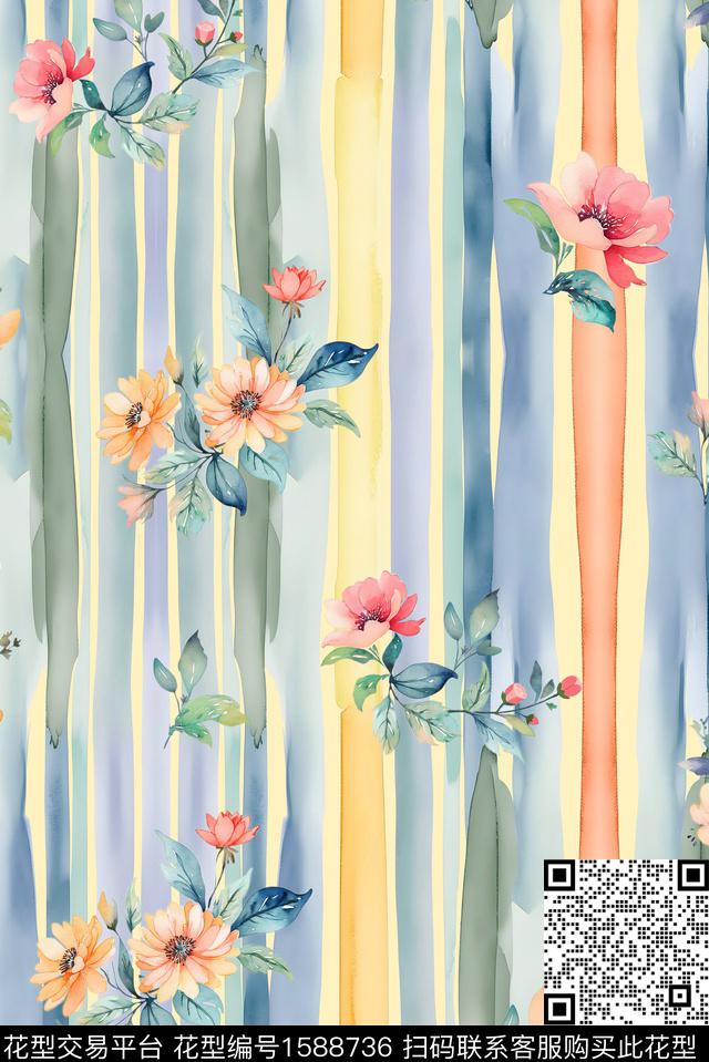 印花花型下载（图片编号: 1588736） - 瓦栏（Walan）