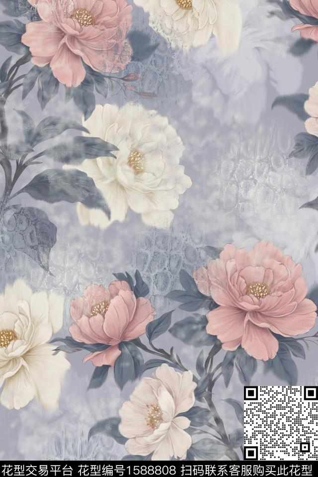 印花花型下载（图片编号: 1588808） - 瓦栏（Walan）