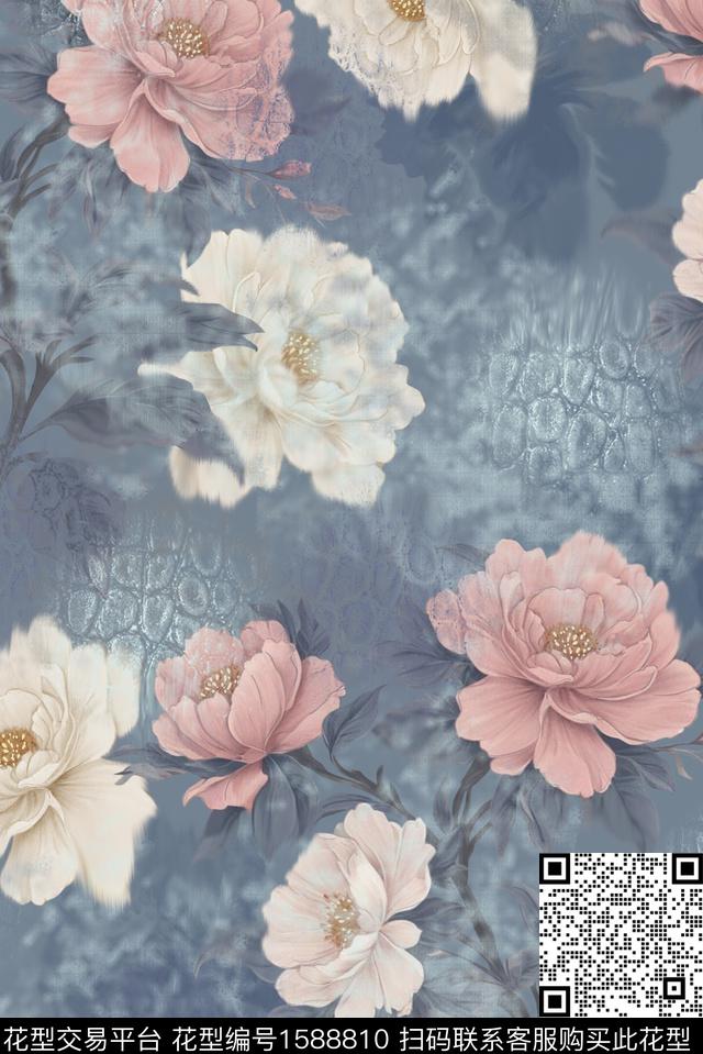 印花花型下载（图片编号: 1588810） - 瓦栏（Walan）