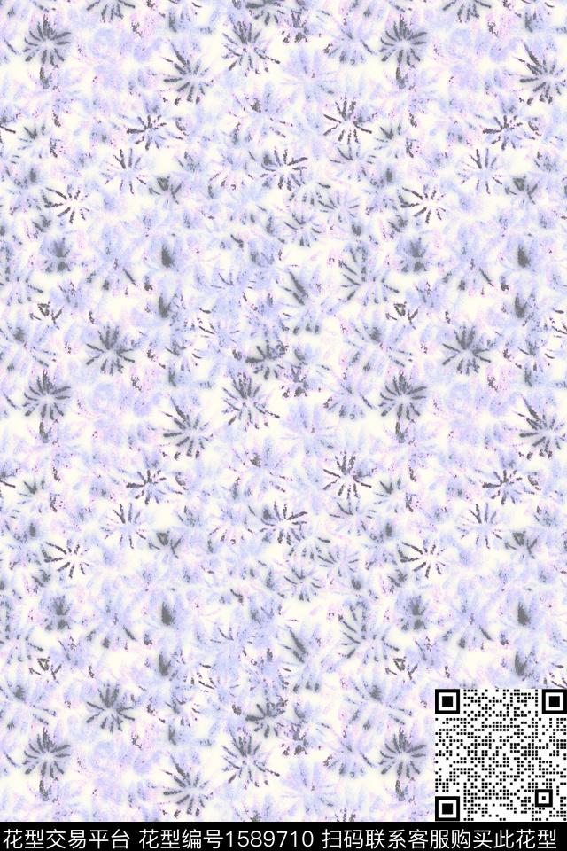 小清新花卉小碎花数码印花花型下载（图片编号: 1589710） - 瓦栏（Walan）