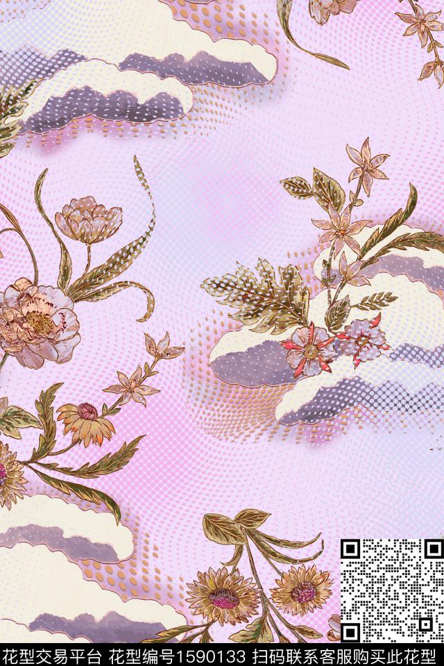 印花花型下载（图片编号: 1590133） - 瓦栏（Walan）
