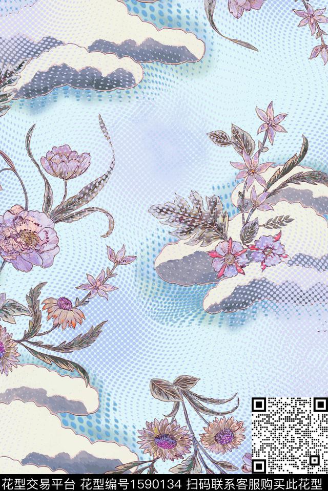 印花花型下载（图片编号: 1590134） - 瓦栏（Walan）