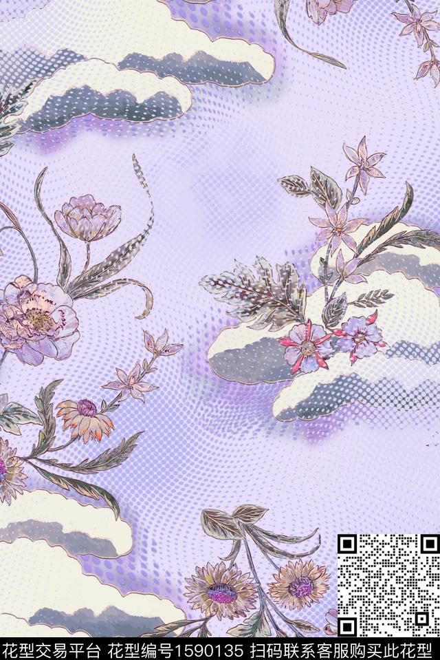 印花花型下载（图片编号: 1590135） - 瓦栏（Walan）