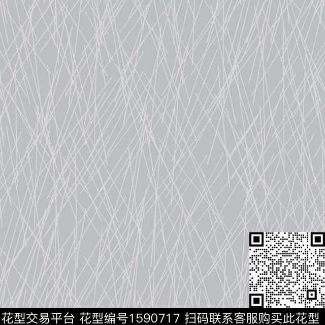 线条里料印花传统印花花型下载（图片编号: 1590717） - 瓦栏（Walan）