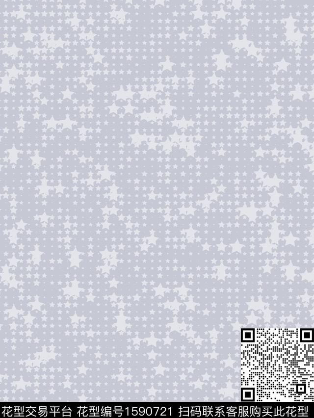五角星里料印花几何传统印花花型下载（图片编号: 1590721） - 瓦栏（Walan）