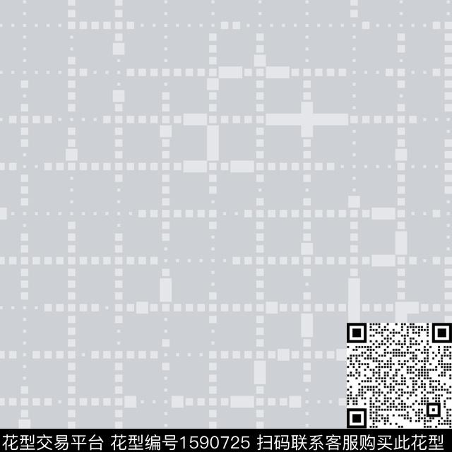 格子里料印花几何传统印花花型下载（图片编号: 1590725） - 瓦栏（Walan）