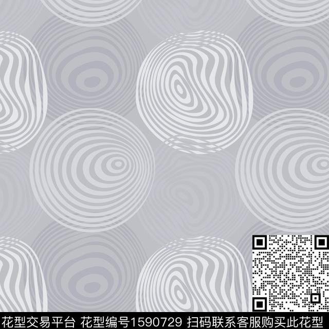 抽象里料印花几何传统印花花型下载（图片编号: 1590729） - 瓦栏（Walan）