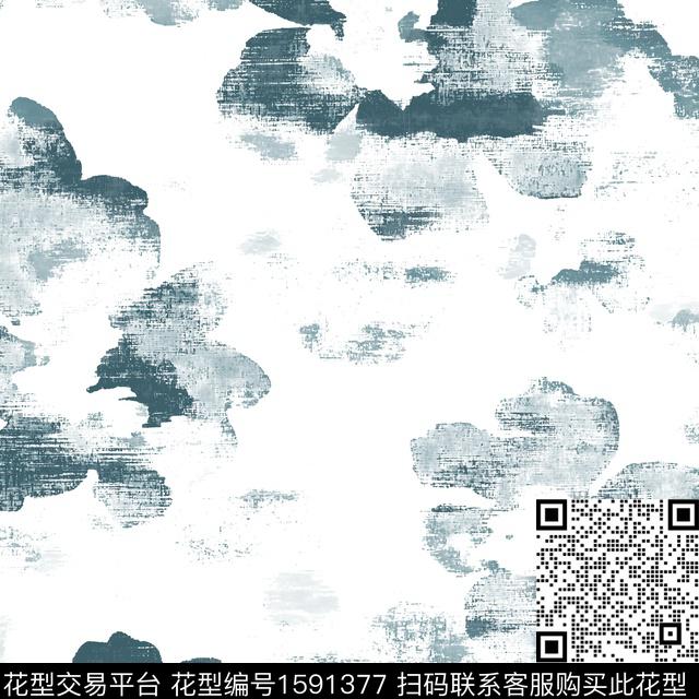 白底花花卉肌理数码印花花型下载（图片编号: 1591377） - 瓦栏（Walan）