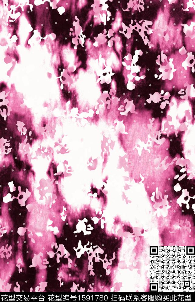 水彩底纹抽象数码印花花型下载（图片编号: 1591780） - 瓦栏（Walan）