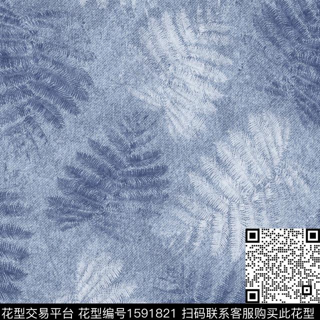 肌理牛仔牛仔纹理数码印花花型下载（图片编号: 1591821） - 瓦栏（Walan）